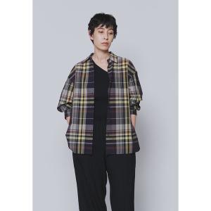 ブラウス シャツ シアーチェックシャツ レディース