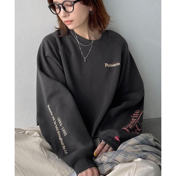「Java」 スウェットカットソー LARGE チャコール レディース