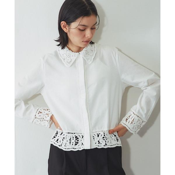 「SMILE ORCHID」 長袖ブラウス M ホワイト レディース