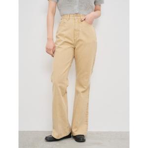 「CHAROL」 ブーツカットデニムパンツ S ベージュ レディース