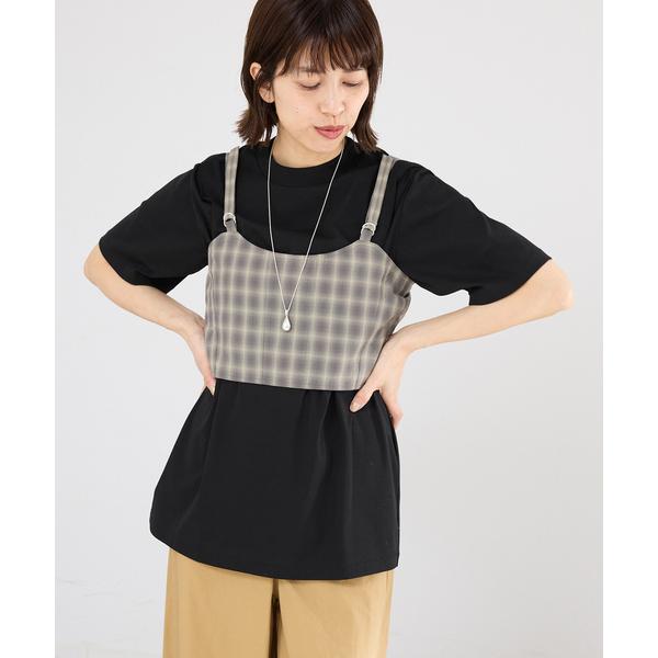 tシャツ GGG/ジージージー CN PLEAT T Tシャツ 02-01-1868 レディース