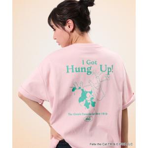 tシャツ 限定展開 FELIX THE CAT/フィリックス ザ キャット / ビッグシルエット バックプリント クルーネック Tシャツ