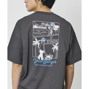 tシャツ 限定展開 ビッグシルエット バックプリント クルーネック Tシャツ Uncle Holiday メンズ