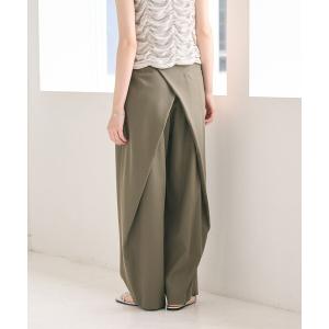 ワイドパンツ パンツ セルロースナイロン バックラップ パンツ レディース