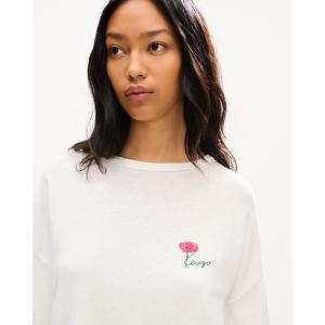 tシャツ 'KENZO Tulip' ロング スリーブ リラックス Tシャツ イン コットン レディース
