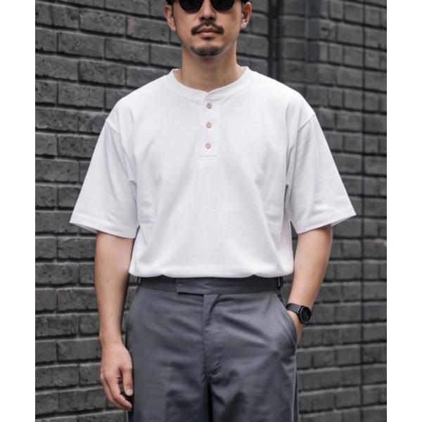 ヘンリーネック tシャツ 「UT207」「Cal Cru/カルクルー」3BUTTON 7.2oz H...