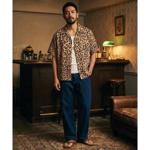 アロハシャツ シャツ 半袖 「UT207」「HOUSTON/ヒューストン」LEOPARD ALOHA SHIRT 41195 メンズ レディース