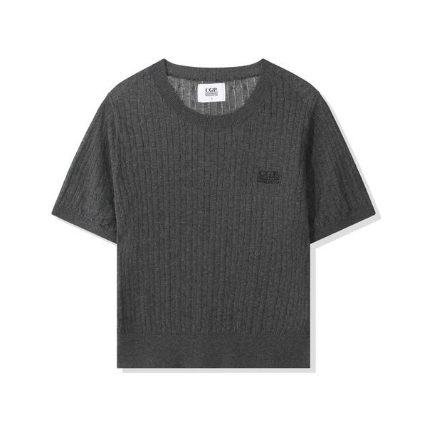 tシャツ (Women's) Small Square Logo Cable Short Sleev...