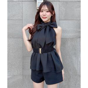 ブラウス シャツ ウエストマークアメスリブラウス レディース