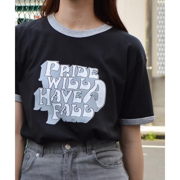 tシャツ ドライタッチリンガーTシャツ（PRIDE WILL HAVE A FALL) メンズ レデ...