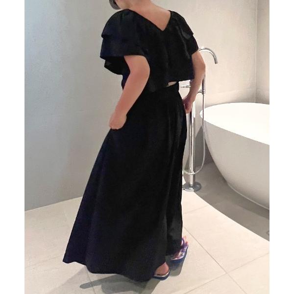 ワイドパンツ パンツ ギャザーワイドパンツ レディース