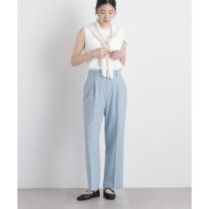 ワイドパンツ スラックス パンツ 「GRACETEC」ライトファンクションタックセミワイドパンツ レディース