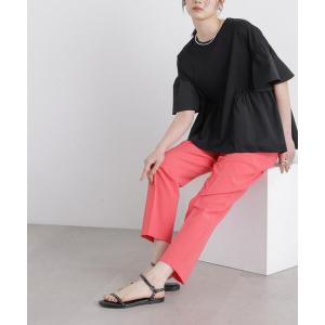 uvカット スラックス パンツ 「GRACETEC」ライトファンクションイージーテーパードパンツ レディース