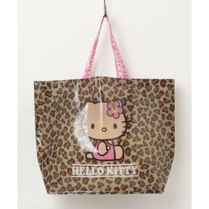 エコバッグ 「Sanrio/サンリオ」レオパード柄 キャラクター ショッパー トートバッグ (ハローキティ、クロミ、シナモロール)