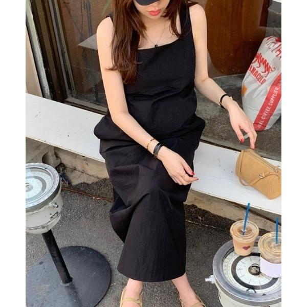ワンピース YUGA_YGMC　　Korean-style　　Square neck， back s...
