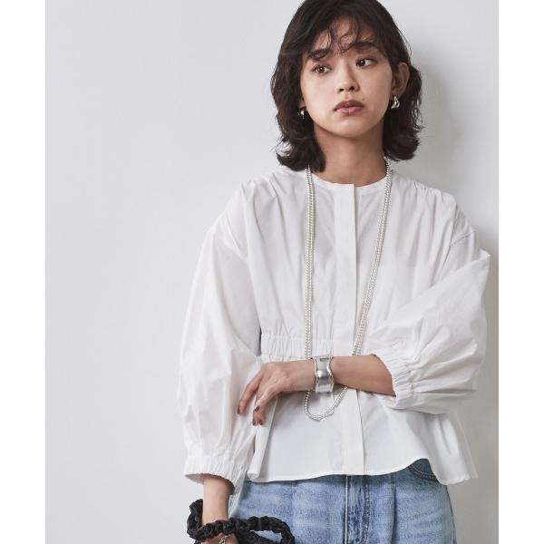 「CHIC STYLE」 長袖ブラウス M オフホワイト レディース