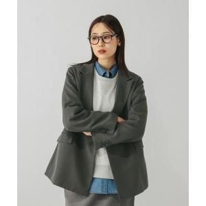 「GLOBAL WORK」 テーラードジャケット MEDIUM チャコールグレー レディース