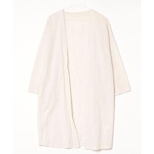 「junoah」 カーディガン M ベージュ レディース