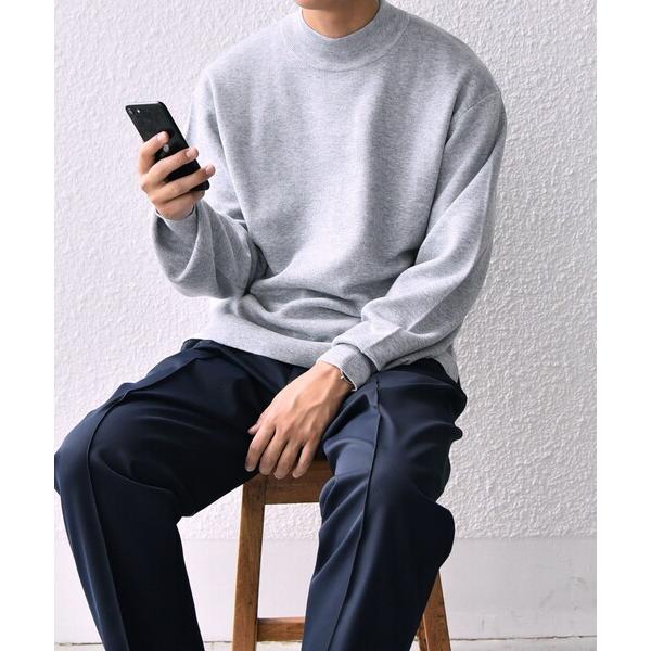 「SHIPS any」 長袖ニット MEDIUM グレー メンズ