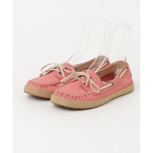 「UGG」 モカシンシューズ 23cm ピンク レディース