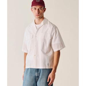シャツ 半袖 ORCIVAL | コットンリネン オープンカラー半袖シャツ MEN メンズ