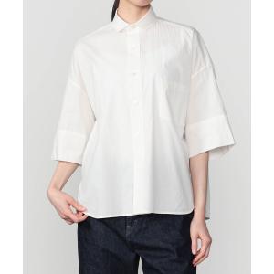 ブラウス シャツ TICCA | 「別注」 スクエア 半袖ダブルカフスシャツ WOMEN レディース