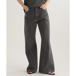 ジーンズ デニム デニムパンツ 「daily CLIP」セミフレアデニム レディース