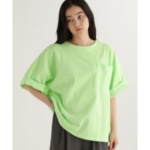 tシャツ 「daily CLIP」バックプリントポケT レディース