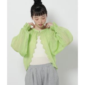 ブラウス シャツ スカラップレースボレロ レディースの商品画像