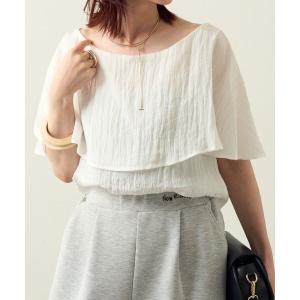 ブラウス シャツ ラッフルブラウス レディース