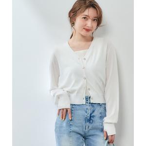 uvカット カーディガン UVカットVネックカーディガン レディース