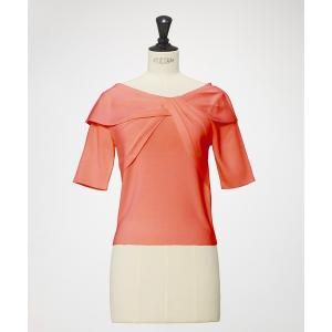 ニット セーター ノアストレッチII_アシンメトリーリボン風ニット レディース