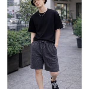パンツ 「Bls」 「ZM」「Bling Leads」レオパード柄 パイルショートパンツ(BL) メンズ
