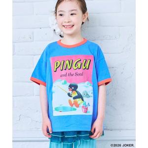 tシャツ 「Pingu/ピングー」別注プリント半袖Tee キッズ 子供服 男の子 女の子