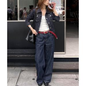 セットアップ 「セットアップ」デニムジャケット＆パンツ 上下2点セット レディース