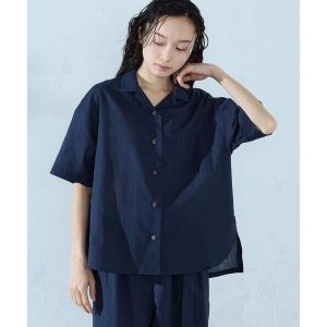 ブラウス シャツ コットンリネン 半袖シャツ/セットアップ対応 レディース