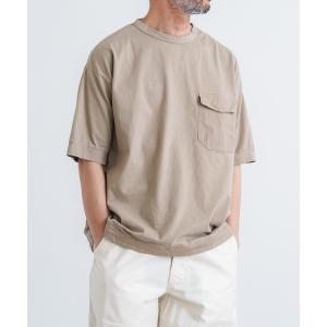 tシャツ GTIIスーパー天竺布帛ポケット半袖クルーtee メンズ
