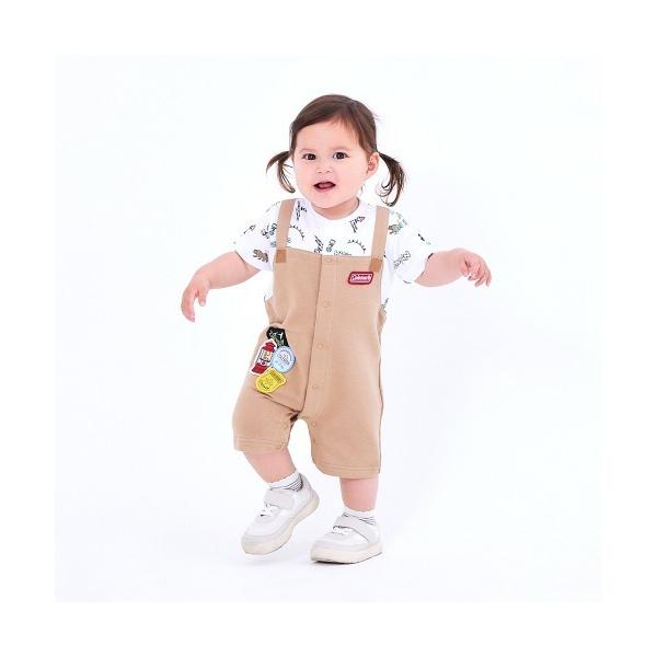 ベビー服 ロンパース コールマン サロペット風ロンパース