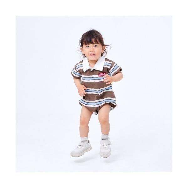 ベビー服 ロンパース コールマン ボーダーボディスーツ