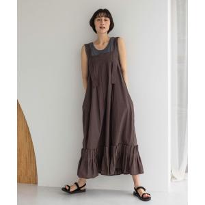 ワンピース 「natural by clip」Wショルダースソタックワンピース
