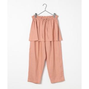 パンツ 「natural by clip」2WAYリネンフリル付きパンツ レディース