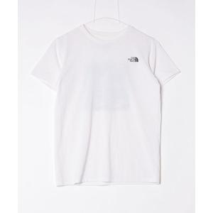 「THE NORTH FACE」 ワンポイント半袖Tシャツ M ホワイト レディース