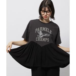 「niko and...」 半袖Tシャツ LARGE チャコール レディース