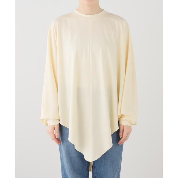tシャツ RECTO/レクト OVERSIZED CAPE TOP (LIGHT BEIGE) カッ...
