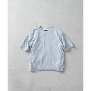 tシャツ ブロックニットクルーネック メンズ