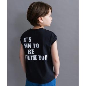 タンクトップ 肌着 「WEB限定/DRC」アソートロゴフレンチスリーブトップス キッズ 子供服 男の子 女の子