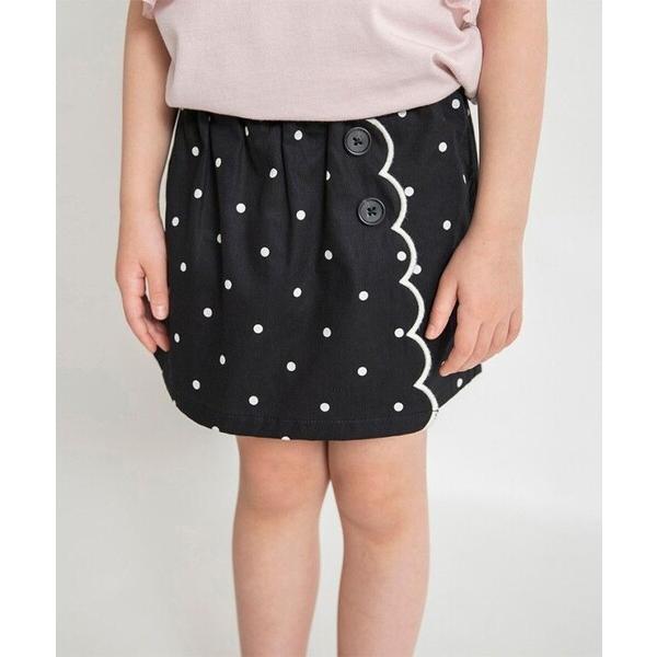 パンツ スカラップスカート風パンツ キッズ 子供服 女の子