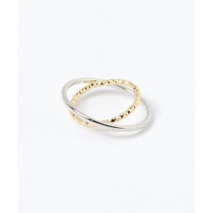 指輪 リング 「daily CLIP」MIXカラーダブルフープリング レディース