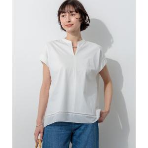 uvカット tシャツ ラダーレースジャージー ハンカチーフヘム カットソー レディース