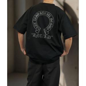 tシャツ 「GROOVY STORE」ヴィンテージライクデザイン　ストレッチオーバーサイズT メンズ レディース